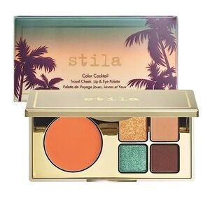 Stila Color Cocktail Travel Cheek, Lip & Eye Palette (TEQUILA SUNRISE) NEW
